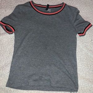 dark grey tight shirt